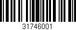 Código de barras (EAN, GTIN, SKU, ISBN): '31746001'