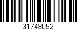 Código de barras (EAN, GTIN, SKU, ISBN): '31748092'