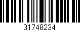 Código de barras (EAN, GTIN, SKU, ISBN): '31748234'