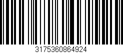 Código de barras (EAN, GTIN, SKU, ISBN): '3175360864924'