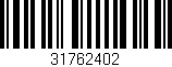 Código de barras (EAN, GTIN, SKU, ISBN): '31762402'