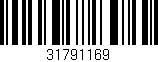 Código de barras (EAN, GTIN, SKU, ISBN): '31791169'