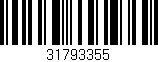Código de barras (EAN, GTIN, SKU, ISBN): '31793355'