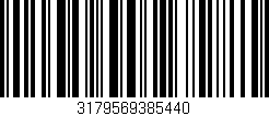 Código de barras (EAN, GTIN, SKU, ISBN): '3179569385440'