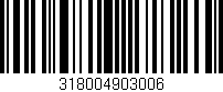 Código de barras (EAN, GTIN, SKU, ISBN): '318004903006'
