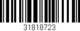 Código de barras (EAN, GTIN, SKU, ISBN): '31818723'
