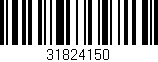 Código de barras (EAN, GTIN, SKU, ISBN): '31824150'