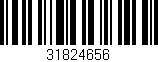 Código de barras (EAN, GTIN, SKU, ISBN): '31824656'