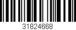 Código de barras (EAN, GTIN, SKU, ISBN): '31824668'