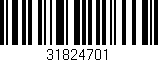 Código de barras (EAN, GTIN, SKU, ISBN): '31824701'