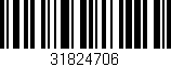 Código de barras (EAN, GTIN, SKU, ISBN): '31824706'