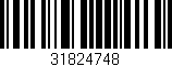 Código de barras (EAN, GTIN, SKU, ISBN): '31824748'