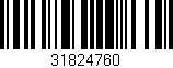 Código de barras (EAN, GTIN, SKU, ISBN): '31824760'