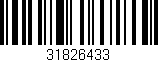 Código de barras (EAN, GTIN, SKU, ISBN): '31826433'