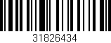 Código de barras (EAN, GTIN, SKU, ISBN): '31826434'