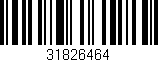 Código de barras (EAN, GTIN, SKU, ISBN): '31826464'