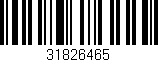 Código de barras (EAN, GTIN, SKU, ISBN): '31826465'