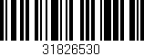 Código de barras (EAN, GTIN, SKU, ISBN): '31826530'