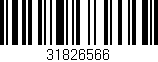 Código de barras (EAN, GTIN, SKU, ISBN): '31826566'