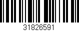 Código de barras (EAN, GTIN, SKU, ISBN): '31826591'