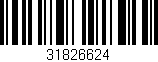 Código de barras (EAN, GTIN, SKU, ISBN): '31826624'