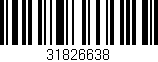 Código de barras (EAN, GTIN, SKU, ISBN): '31826638'