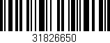Código de barras (EAN, GTIN, SKU, ISBN): '31826650'