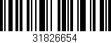 Código de barras (EAN, GTIN, SKU, ISBN): '31826654'
