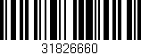 Código de barras (EAN, GTIN, SKU, ISBN): '31826660'