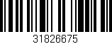 Código de barras (EAN, GTIN, SKU, ISBN): '31826675'