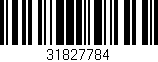 Código de barras (EAN, GTIN, SKU, ISBN): '31827784'