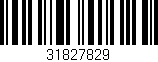 Código de barras (EAN, GTIN, SKU, ISBN): '31827829'
