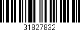 Código de barras (EAN, GTIN, SKU, ISBN): '31827832'