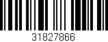 Código de barras (EAN, GTIN, SKU, ISBN): '31827866'