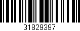Código de barras (EAN, GTIN, SKU, ISBN): '31829397'