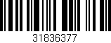 Código de barras (EAN, GTIN, SKU, ISBN): '31836377'