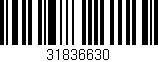 Código de barras (EAN, GTIN, SKU, ISBN): '31836630'