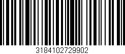 Código de barras (EAN, GTIN, SKU, ISBN): '3184102729902'