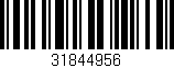 Código de barras (EAN, GTIN, SKU, ISBN): '31844956'