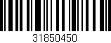 Código de barras (EAN, GTIN, SKU, ISBN): '31850450'