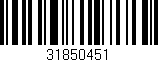 Código de barras (EAN, GTIN, SKU, ISBN): '31850451'