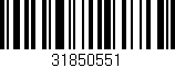 Código de barras (EAN, GTIN, SKU, ISBN): '31850551'