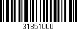 Código de barras (EAN, GTIN, SKU, ISBN): '31851000'
