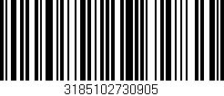 Código de barras (EAN, GTIN, SKU, ISBN): '3185102730905'