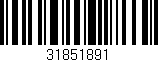 Código de barras (EAN, GTIN, SKU, ISBN): '31851891'