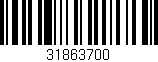 Código de barras (EAN, GTIN, SKU, ISBN): '31863700'
