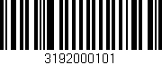 Código de barras (EAN, GTIN, SKU, ISBN): '3192000101'