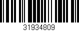 Código de barras (EAN, GTIN, SKU, ISBN): '31934809'