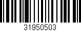 Código de barras (EAN, GTIN, SKU, ISBN): '31950503'