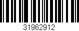 Código de barras (EAN, GTIN, SKU, ISBN): '31962912'